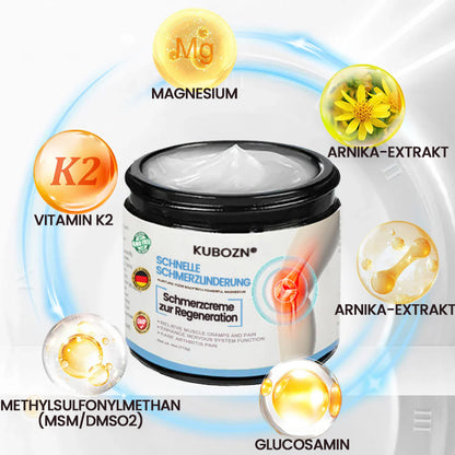 ✅Offiziell empfohlen: KUBOZN® Magnesium-Intensivcreme gegen Gelenk- und Nervenschmerzen (bei Arthrose, Neuropathie, Rheuma, Sportverletzungen u. v. m.)
